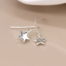 Load image into Gallery viewer, Silver Plated Star Drop Earrings - POM