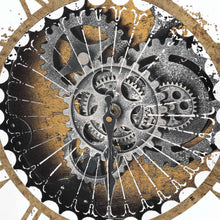 Load image into Gallery viewer, Mirrored Round Clock with Moving Mechanism