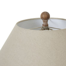 Load image into Gallery viewer, Saturn Table Lamp With Linen Shade