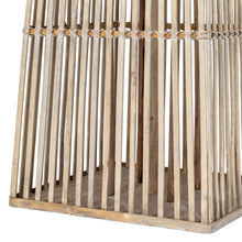 Load image into Gallery viewer, Large Silo Wicker Lantern With Glass Holder