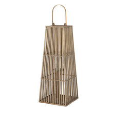 Load image into Gallery viewer, Large Silo Wicker Lantern With Glass Holder