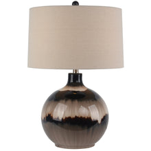 Load image into Gallery viewer, Sepia Shadows Table Lamp With Linen Shade
