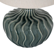 Load image into Gallery viewer, Veyla Ceramic Table Lamp With Linen Shade