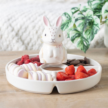 Load image into Gallery viewer, Bunny Chip & Dip Snack Dish