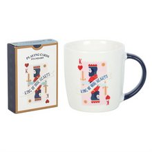 Load image into Gallery viewer, King of Our Hearts Mug and Playing Cards Set