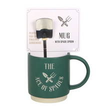 Load image into Gallery viewer, Ace of Spades Mug with Spade Spoon