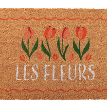 Load image into Gallery viewer, Natural Les Fleurs Tulip Doormat