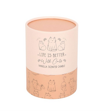 Load image into Gallery viewer, Life Is Better With Cats Vanilla Candle