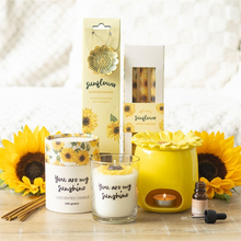 Load image into Gallery viewer, You Are My Sunshine Candle with 3D Sunflower