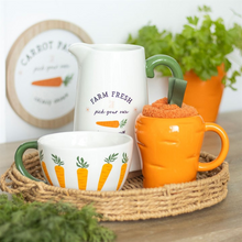 Load image into Gallery viewer, Farm Fresh Carrot Patch Ceramic Flower Jug