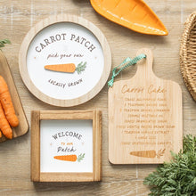Load image into Gallery viewer, Carrot Cake Recipe Bamboo Serving Board