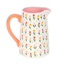 Load image into Gallery viewer, Tulip Print Ceramic Flower Jug