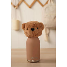 Load image into Gallery viewer, Hampton The Plush Teddy Dark Brown Stainless Steel Water Bottle 23cm / 450ml