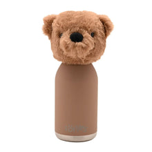 Load image into Gallery viewer, Hampton The Plush Teddy Dark Brown Stainless Steel Water Bottle 23cm / 450ml