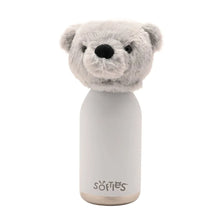 Load image into Gallery viewer, Ste The Plush Teddy Grey Stainless Steel Water Bottle 23cm / 450ml