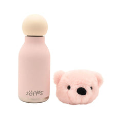 Load image into Gallery viewer, Willow The Plush Teddy Pink Stainless Steel Water Bottle 23cm / 450ml