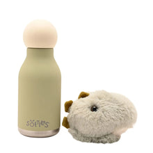 Load image into Gallery viewer, Tommy The Plush T-Rex Green Stainless Steel Water Bottle 23cm / 450ml