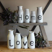 Load image into Gallery viewer, Set Of 4 'LOVE' Milk Bottle Decorations