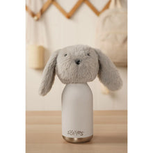 Load image into Gallery viewer, Theo The Plush Bunny Grey Stainless Steel Water Bottle 23cm / 450ml