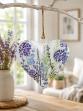 Load image into Gallery viewer, Lavender Heart Hanger