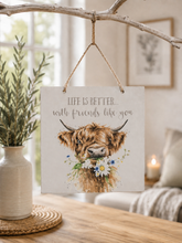 Load image into Gallery viewer, 'Messy Hair Don't Care' Wooden Plaque