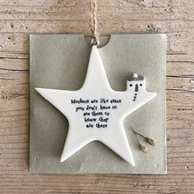 Load image into Gallery viewer, Mothers Are Like Stars - Porcelain Hanging Plaque