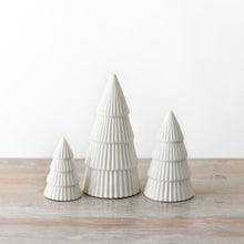 Load image into Gallery viewer, Medium Matt White Tree Ornament