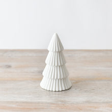 Load image into Gallery viewer, Medium Matt White Tree Ornament