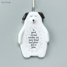 Load image into Gallery viewer, A Good Friend Reaches For Your Hand - Porcelain Hanging Plaque