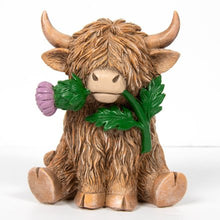 Load image into Gallery viewer, HIGHLAND COW WITH THISTLE