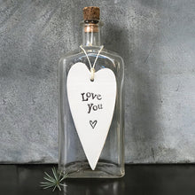 Load image into Gallery viewer, Love You - Porcelain Hanging Plaque