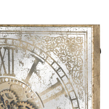 Load image into Gallery viewer, Large Mirrored Square Framed Clock With Moving Mechanism
