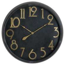 Load image into Gallery viewer, Soho Brass And Black Large Clock
