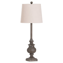 Load image into Gallery viewer, Calven Antiqued Table Lamp With Natural Shade
