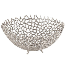 Load image into Gallery viewer, Farrah Collection Silver Decorative Bowl