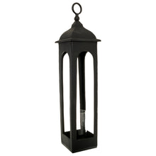Load image into Gallery viewer, Farrah Collection Black Cast Tall Loop Top Lantern