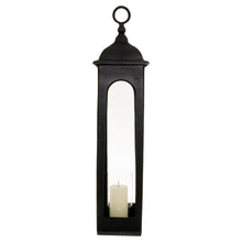 Load image into Gallery viewer, Farrah Collection Black Cast Tall Loop Top Lantern
