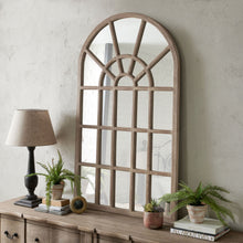 Load image into Gallery viewer, Copgrove Collection Arched Paned Wall Mirror
