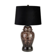 Load image into Gallery viewer, Black Dapple Acanthus Lamp