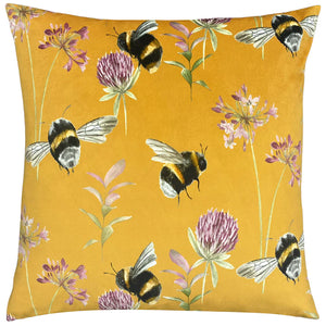 Country Bee Garden Cushion - Honey