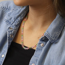 Load image into Gallery viewer, Golden And Pastel Epoxy Droplets Necklace - POM
