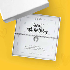 'Sweet 16th' Sentiments Friendship Bracelet