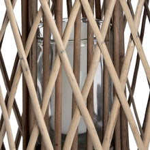 Load image into Gallery viewer, Extra Large Standing Rustic Wicker Lantern
