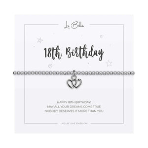 '18th Birthday' Sentiments Friendship Bracelet