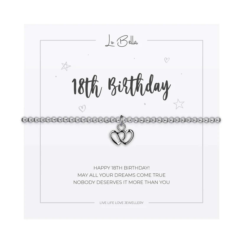 '18th Birthday' Sentiments Friendship Bracelet