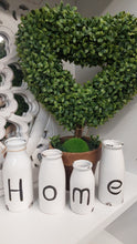 Load image into Gallery viewer, Set Of 4 &#39;HOME&#39; Milk Bottle Decorations
