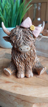 Load image into Gallery viewer, Highland Cow With A Pink Bow
