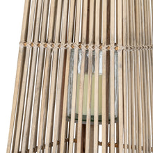 Load image into Gallery viewer, Large Silo Wicker Lantern With Glass Holder
