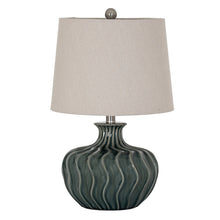 Load image into Gallery viewer, Veyla Ceramic Table Lamp With Linen Shade
