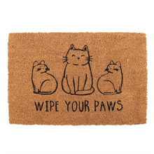 Load image into Gallery viewer, Natural Wipe Your Paws Cat Doormat
